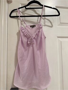 Lilac Blue Juice Boutique Ruffle V-Neck Cami